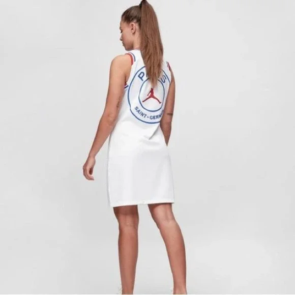 Nike WMNS PARIS SAINT-GERMAIN WOMEN'S DRESS Size Extra Small NWT Red White Blue - Picture 2 of 16